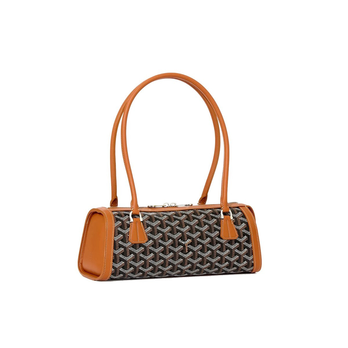 Round Structured Top-Handle Bag