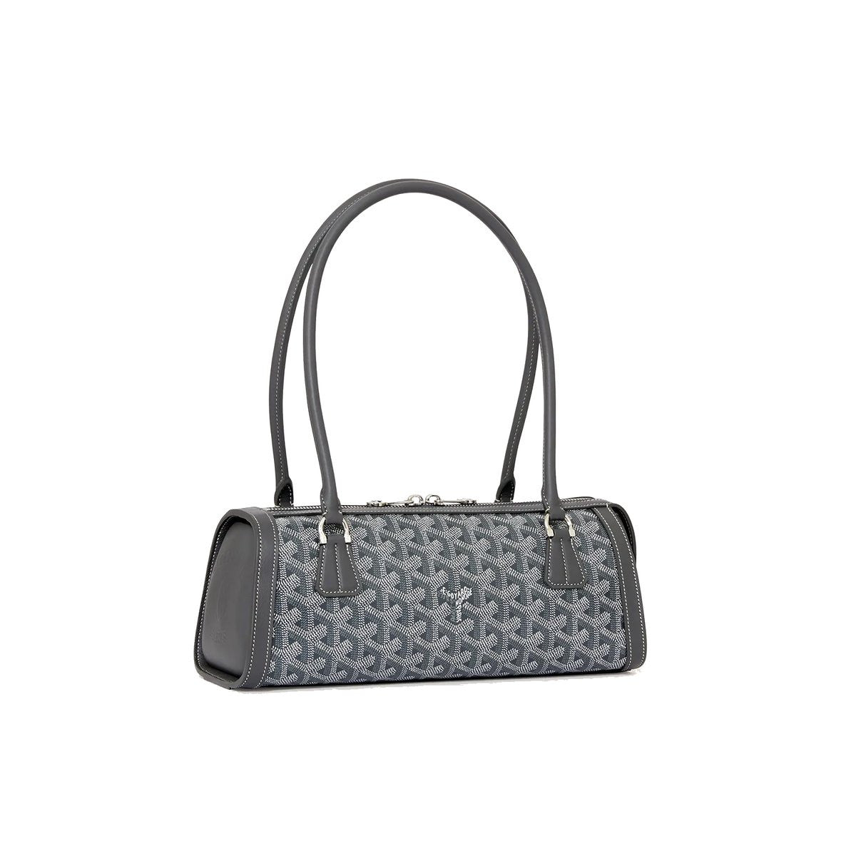 Round Structured Top-Handle Bag