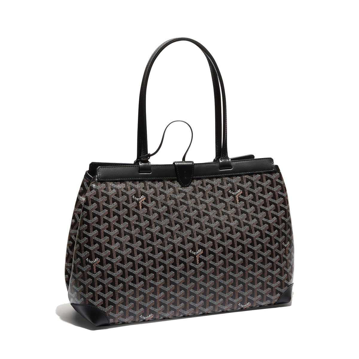 Contrast Leather Shoulder Bag
